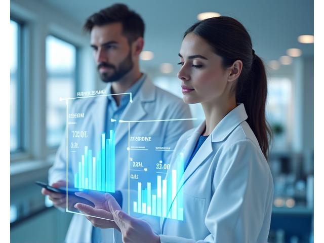 Graphiques d'études cliniques montrant une réduction de 40% du temps de cicatrisation et une augmentation de 95% de la satisfaction patient, avec des schémas de résultats pré et post-protocole. 